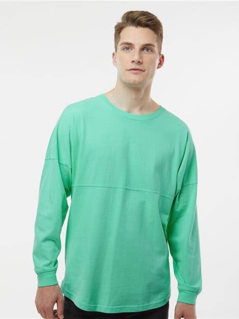 Spirit Jersey Hunter green long sleeves casual work pullover sweater, Size M